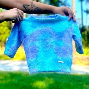 tye dye baby sweater 🩵💜